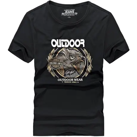 VIP2020夏季新款短袖t恤男士圆领韩版潮流打底衫宽松男装半袖体恤商品大图