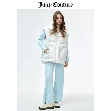 Juicy Couture橘滋背心女冬季新款美式时尚宽松廓型羽绒马甲外搭商品大图