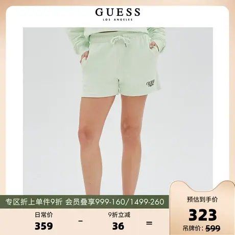 GUESS新款女经典LOGO小众五分短裤-W2GD05K9YI0图片