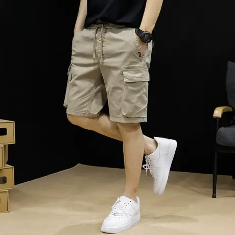 夏季工装短裤男士五分裤休闲中裤马裤宽松ins潮牌外穿5分裤子薄款商品大图