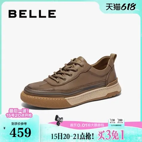 百丽男鞋工装鞋皮鞋夏季新款商场同款户外休闲鞋板鞋D2F01CM4商品大图