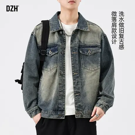 男士工装牛仔夹克男春季情侣装2025新款衣服男款潮牌外套美式复古图片