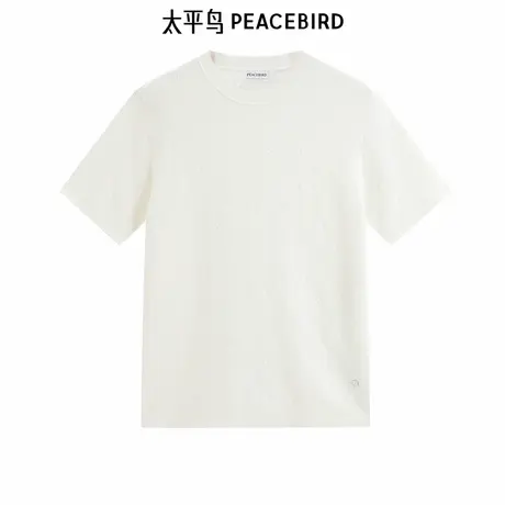 太平鸟男装线套衫春夏新款满版老花短袖 B1EEE1323图片