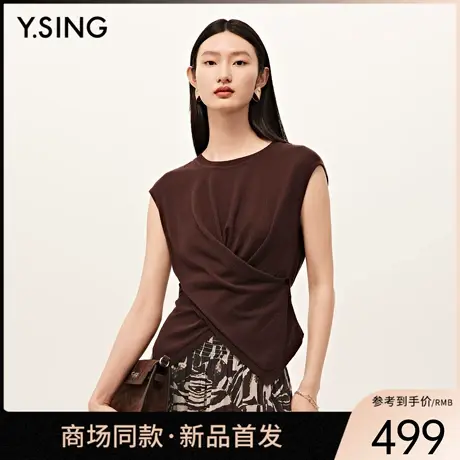 【商场同款】Y.SING衣香丽影2025秋绵羊毛针织衫150719015图片