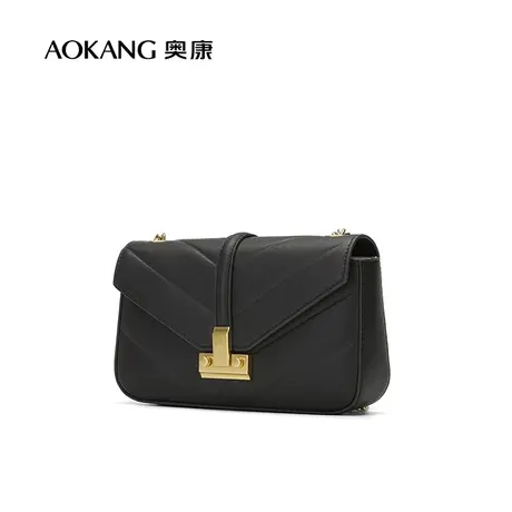 【门店发货】奥康女包经典菱格链条包包时尚百搭女士小方包气质商品大图