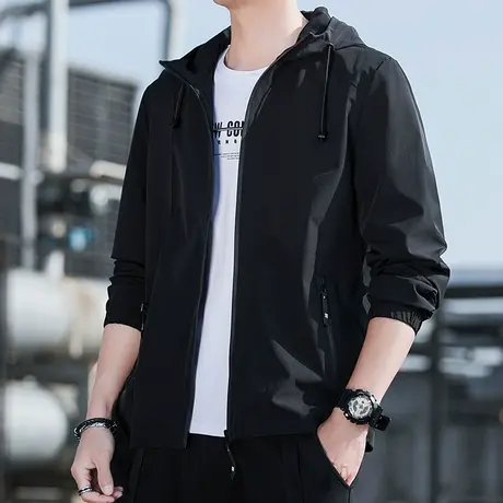 外套男士春秋冬季2023新款韩版潮流休闲宽松男生秋装上衣帅气夹克商品大图