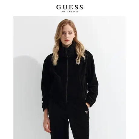 【38上新季】GUESS 宽松美式休闲百搭长袖半高领舒适潮流卫衣外套图片