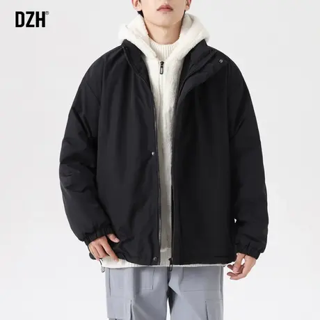 男士假两件外套男冬棉服男款美式棉衣冬季加厚棉袄2024新款防寒服商品大图