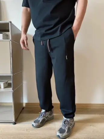 DAEVU春新款大码男装宽松束脚潮胖子加肥加大男款休闲运动裤卫裤商品大图