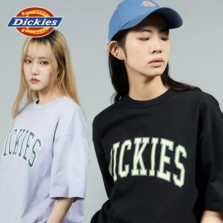 Dickies 24春夏新款大logo印花圆领休闲宽松短袖T恤内搭图片