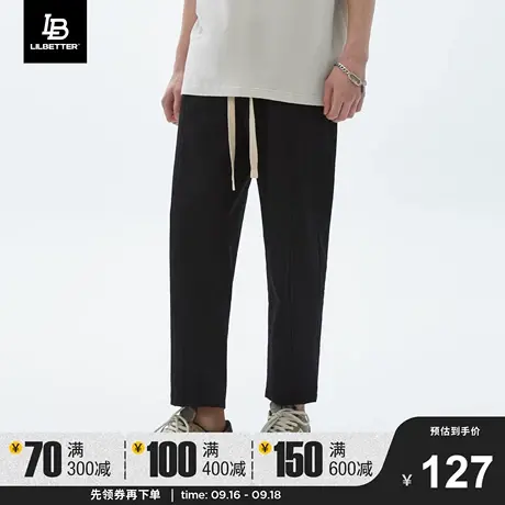LiLbetter九分裤男士夏季男裤薄款美式裤子男潮牌新款高端休闲裤商品大图