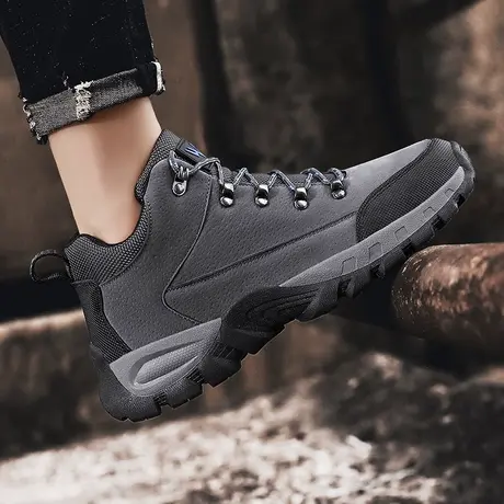 雨鞋男款夏季时尚钓鱼鞋防滑厨房防滑劳保工地男鞋短筒雨靴防水鞋商品大图