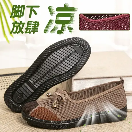 女士老北京布鞋女鞋官方旗舰店正品女款2025新款一脚蹬软底不累脚商品大图