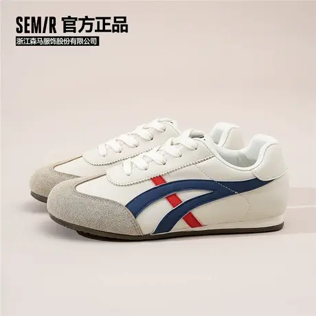 Semir女鞋德训鞋2025春夏新款运动休闲板鞋平底软底百搭小白鞋女图片