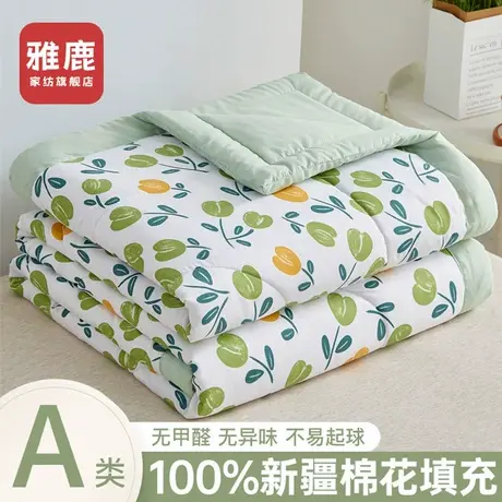 雅鹿水洗棉夏凉被空调被单双人学生宿舍夏季薄被子被芯可机洗水洗商品大图