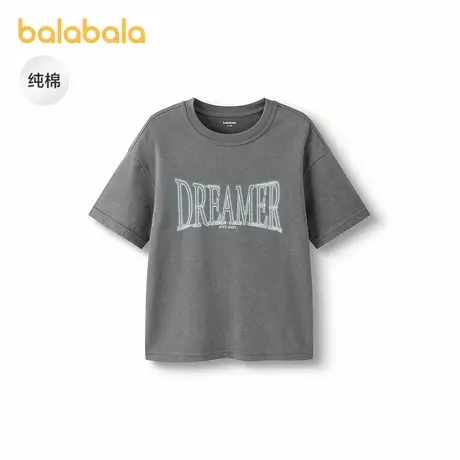 【商场同款】巴拉巴拉童装男童短袖t恤儿童2025新款秋装纯棉上衣图片