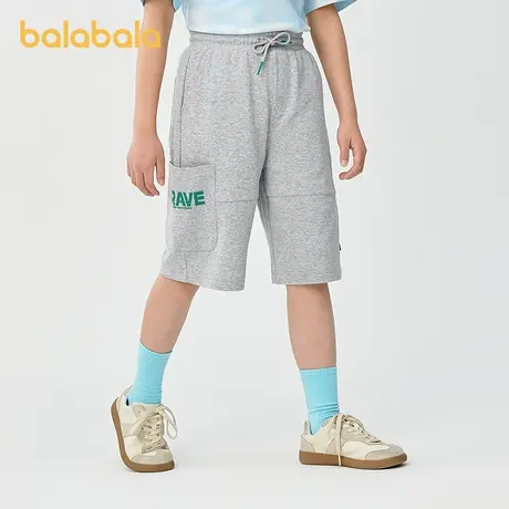 【商场同款】巴拉巴拉童装儿童短裤男童2025款夏季华夫格中裤时尚图片