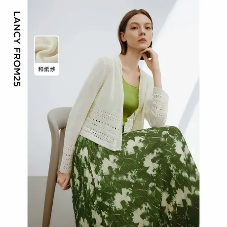 【七七酱直播间】朗姿夏季新款毛针织衫图片