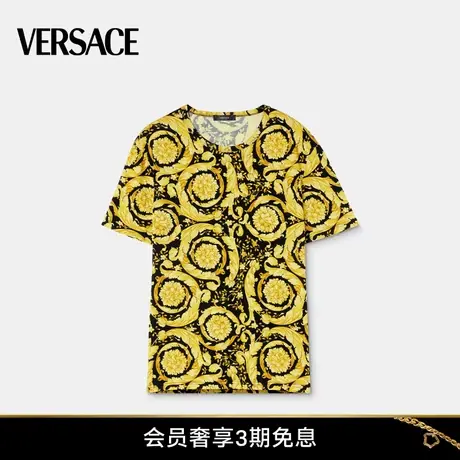 【甄选礼物】VERSACE/范思哲 男士Barocco汗衫时尚印花短袖上衣商品大图