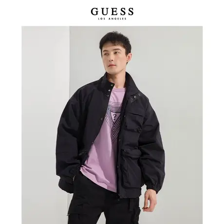 【38上新季】GUESS款男士半高领外套图片