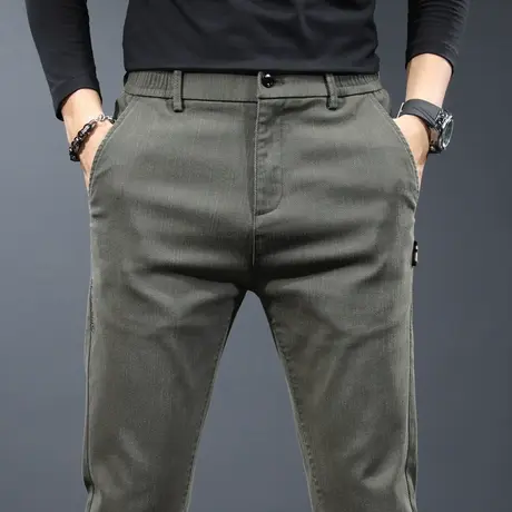 休闲长裤男士修身小脚直筒春秋款男裤子春季秋冬季男款2024新款商品大图