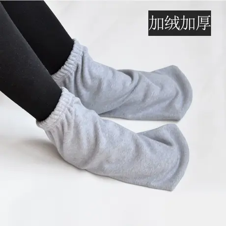 睡觉穿的袜子男冬季保暖加绒睡袜女加厚睡眠儿童袜套成人脚套宽松图片
