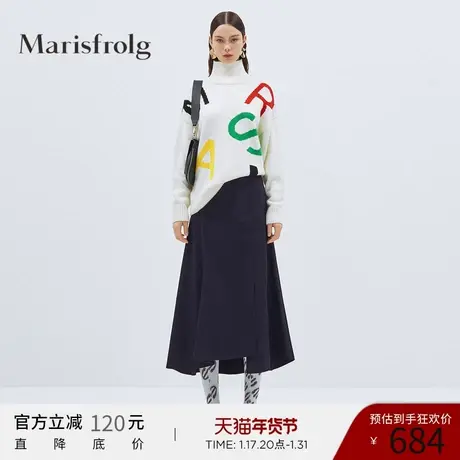 Marisfrolg玛丝菲尔羊毛冬季新款女装加厚高领毛衣针织衫商品大图