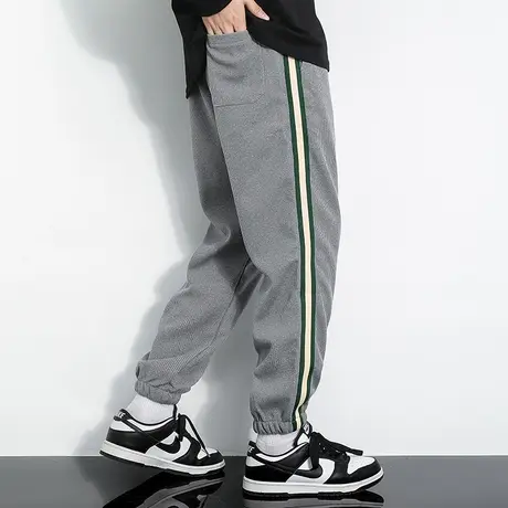 2023新款休闲长裤子男潮牌小脚束脚九分运动裤卫裤秋冬款潮流百搭商品大图