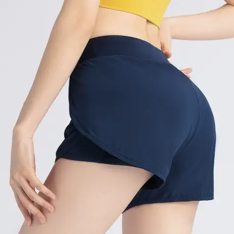 运动短裤女夏季薄款休闲大码跑步瑜伽健身高腰宽松夏天防走光裤子商品大图