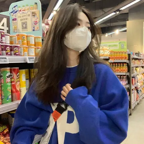 大码秋冬复古圆领卫衣女oversize超火炸街内搭加绒打底衫上衣ins商品大图