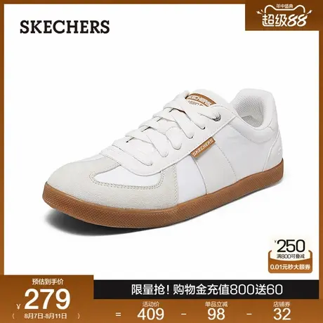 斯凯奇2025年夏季新款休闲薄底运动鞋德训板鞋T头阿甘小白鞋男鞋商品大图