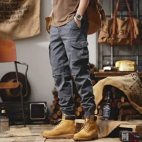 Modi Nick/摩帝尼克男士休闲裤工装裤潮流裤子男款宽松舒适休闲男商品大图