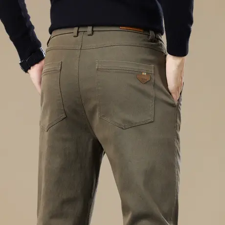 男款高端直筒修身弹力春季休闲长裤子秋冬款正装西裤2024新款男装商品大图