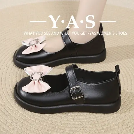 女鞋小皮鞋2023秋季新款黑色软底单鞋春秋款时尚演出ins潮公主鞋商品大图