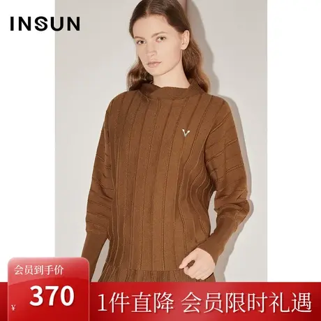 恩裳COVER冬季2022经典简约百搭气质型羊毛弹性舒适毛织衫女图片