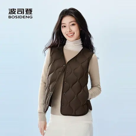波司登2025秋季新款女短款居家羽绒羽绒马甲B250130006图片