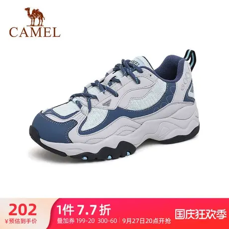骆驼运动鞋2023秋季新款增高系带休闲运动鞋跑步老爹鞋女Ins潮商品大图