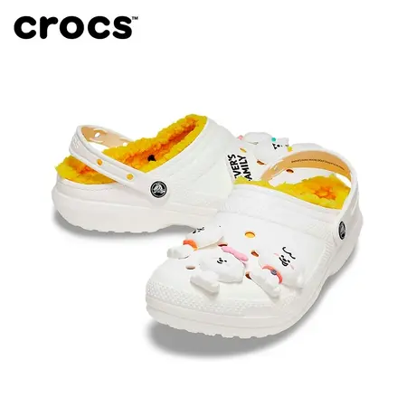 Crocsx NEVER'S FAMILY奈娃家族联名毛绒洞洞鞋|207768商品大图