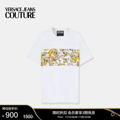 【甄选折扣】VERSACE JEANS COUTURE 男士T恤时尚印花短袖商品大图