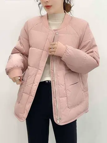 2023冬季羽绒棉服女短款棒球服外套韩版加厚棉衣ins港风小棉袄潮图片