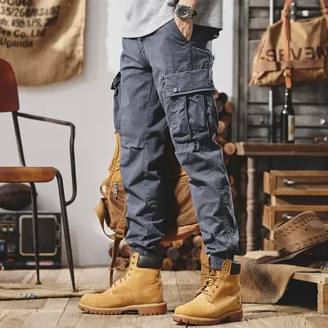 Modi Nick/摩帝尼克男士工装裤宽松直筒潮流休闲裤子男潮流百搭商品大图