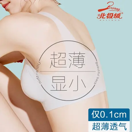 无痕内衣女冰丝夏季超薄款无钢圈显胸小运动背心式美背聚拢文胸罩商品大图