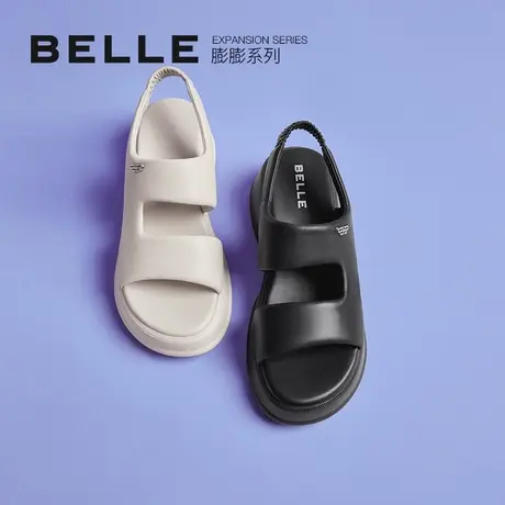 百丽厚底运动凉鞋女鞋夏季新款鞋子商场休闲凉鞋Z3Y1DBL3图片