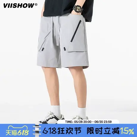 VIISHOW夏季工装男士五分短裤时尚休闲短裤男夏五分裤宽松男短裤图片
