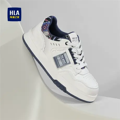 HLA/海澜之家男鞋2025夏季新款外穿网孔透气防滑青少年休闲板鞋商品大图