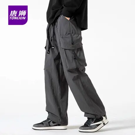 唐狮男士夏季新款多口袋机能工装冲锋裤防风防水休闲长裤子秋冬AP商品大图