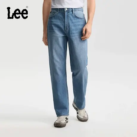 【张凌赫代言】Lee26春夏新EasyRider761宽松阔腿牛仔裤中浅蓝男商品大图