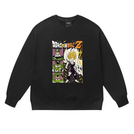日系动漫七龙珠圆领男士卫衣原创潮流青少年宽松薄款圆领上衣商品大图
