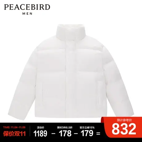 太平鸟男装 局外人系列立领面包服男羽绒服商品大图
