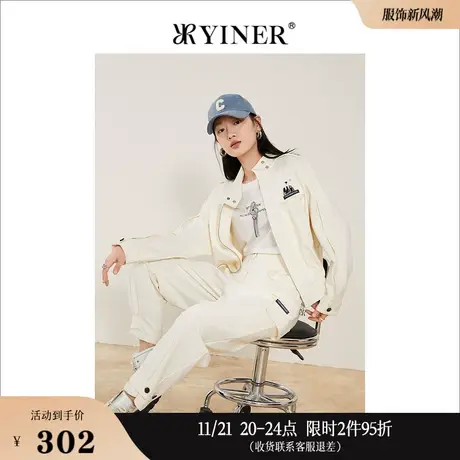 YINER音儿女装秋季宇航员金属拉链短外套商品大图